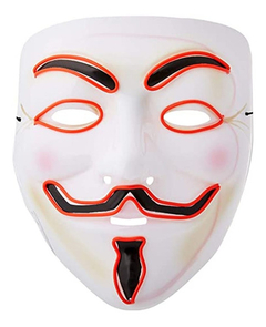Mascara Anonymous Led Nocturna Halloween Disfraz Hype - KITCH TECH