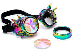 Anteojos Caleidoscopio Antiparras Steampunk Retro Goggles - KITCH TECH