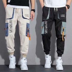 Pantalon Cargo Techwear Estampado Tiras Fluor 116