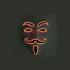 Mascara Anonymous Led Nocturna Halloween Disfraz Hype - tienda online