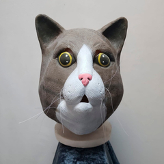 Mascara De Latex Gato Marron Disfraz Halloween Importadas - tienda online