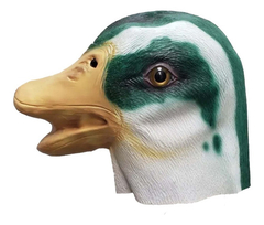 Mascara De Latex Pato Verde Disfraz Halloween Importadas