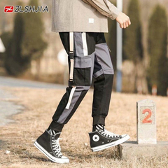 Pantalon Cargo Techwear Ajustable Negro Suelto Mmu K71 - KITCH TECH