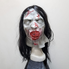 Mascara De Latex Zombie Con Pelo Disfraz Halloween Importada - tienda online