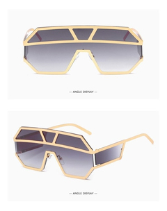 Gafas Anteojos Sol Grandes Hexagonal Retro Vintage Modernas - tienda online