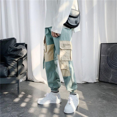 Pantalon Cargo Techwear Tiras Ajustable Aqua 721 Niños