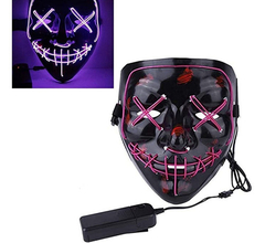 Mascara La Purga V De Vendetta Luz Led Halloween Disfraz - comprar online