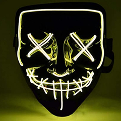 Mascara La Purga V De Vendetta Luz Led Halloween Disfraz - KITCH TECH