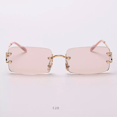 Anteojos Gafas Sol Sin Marco Rectangular Trap Rap Retro Nº93 - comprar online