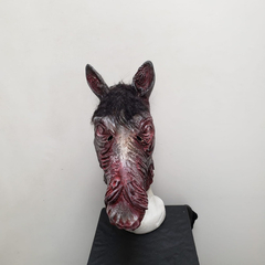 Mascara De Latex Caballo Zombie Negro Disfraz Halloween Importadas - comprar online
