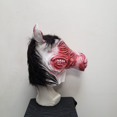 Mascara De Latex Caballo Zombie Blanco Disfraz Halloween Importadas en internet