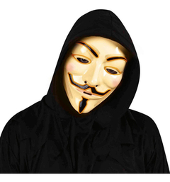 Mascara Anonymous Led Nocturna Halloween Disfraz Hype