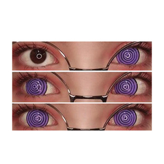 Lentes de contacto fantasía cosplay anime Naruto Rinnegan CL211 - KITCH TECH