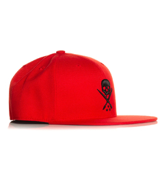GORRA BADGE FITTED HAT - SCARLET - KITCH TECH