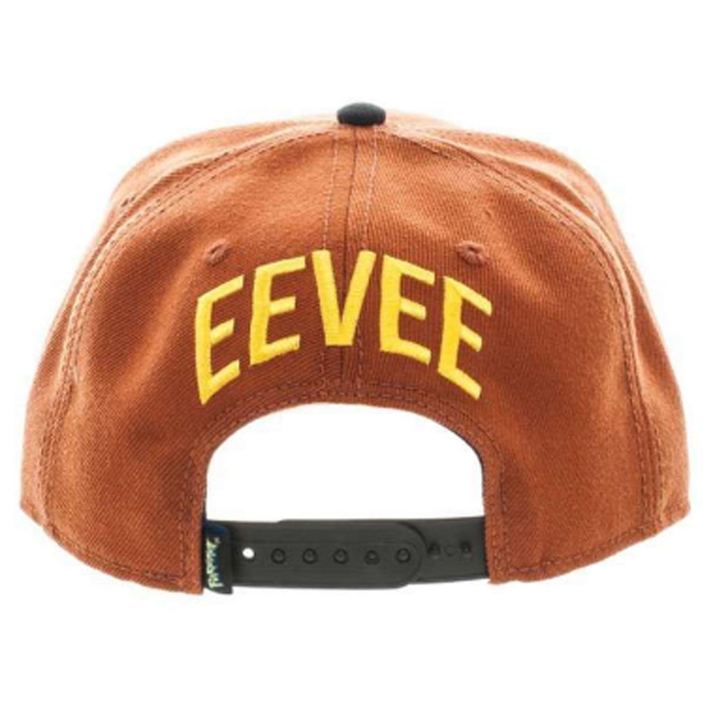 Bioworld Pokemon Eevee 3D Cosplay Pre-Curved Snapback Hat Brown