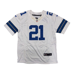 Camiseta Casaca NFL Dallas Cowboys 21 Elliott Blanco