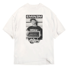 Remera Kitch Tech Oversize Eminem Slim Shady Blanca