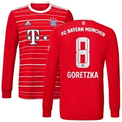 Camiseta Futbol Bayern Munchen 8 Goretzka Niños talle XS