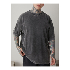 remera oversize Bull Wash Negro - comprar online