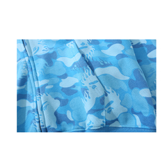 Campera Hoodie BAPE Fire Full Zip Shark Camo Sky Blue (AAA) - 220 USD - tienda online