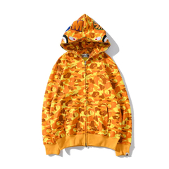 Campera Hoodie BAPE X PUBG Full Zip Shark Camo Yellow (AAA) - 180USD - comprar online