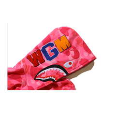 Campera Hoodie BAPE Full Zip Shark Camo Pink Fluo (AAA) - 180 USD en internet