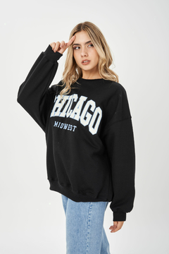 Buzo Chicago Negro Midwest - comprar online