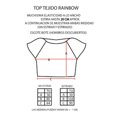 Top Tejido Rainbow en internet
