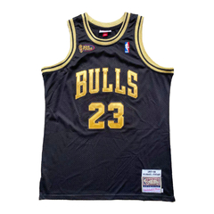 Musculosa Casaca NBA Chicago Bulls 23 Jordan Black Gold
