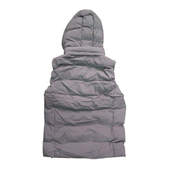 Chaleco Puffer Capucha Inflable Gris - comprar online