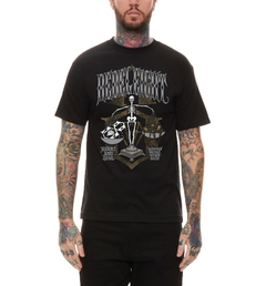Remera Rebel Eight 8 Heart And Soul Black