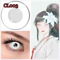 Lentes de contacto Fantasía Anime Cosplay Blanco Esclera CL003 en internet