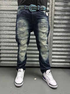 Pantalon Jean dominican chupin denim importado ripped WT02 - KITCH TECH