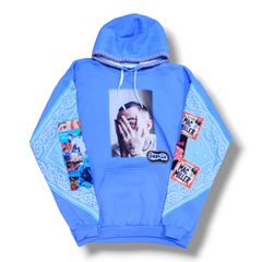 Buzo Celeste Hoodie Mac Miller - comprar online