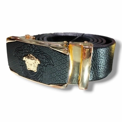1:1 Cinturon Pria Branded Versace Gold Black