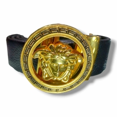 1:1 Cinturon Versace Leather Gold Medusa Head Sliding en internet