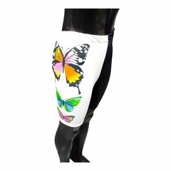 Biker Mitad Negro Mitad Blanco Mariposas Color - comprar online