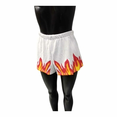 Short Fuego Flamas Blanco Algodon - comprar online