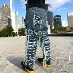 Pantalon Jean Desflecado Ripped Blue 3 en internet