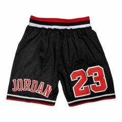 Short NBA BULLS 23 Jordan Negro y Rojo - comprar online