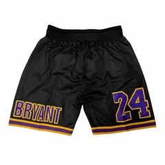 Short NBA Lakers 24 Bryant Full Negro Borde Dorado - comprar online