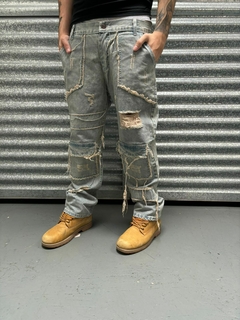Pantalon Jean Baggy Y2K Ripped Gray - comprar online