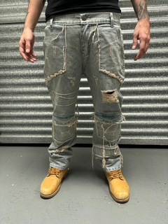 Pantalon Jean Baggy Y2K Ripped Gray