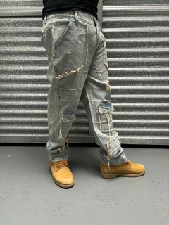 Pantalon Jean Baggy Y2K Ripped Gray - KITCH TECH