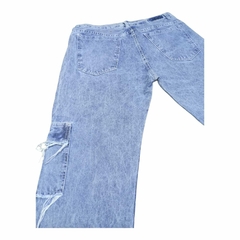 Pantalon Jean Baggy Y2K Ripped Blue - KITCH TECH