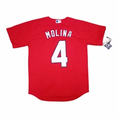 Camiseta Casaca Baseball MLB Louis Cardinals Molina 4 Rojo Pro - comprar online