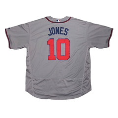 Camiseta Casaca Baseball MLB Atlanta Braves 10 Jones Gris - comprar online