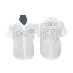 Camiseta Casaca MLB Los Angeles Dodgers white 22 Kersh