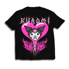 Remera Kuromi Black Tee