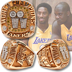 Anillo Campeonato Champion Ring Lakers Bryant 2001 en internet